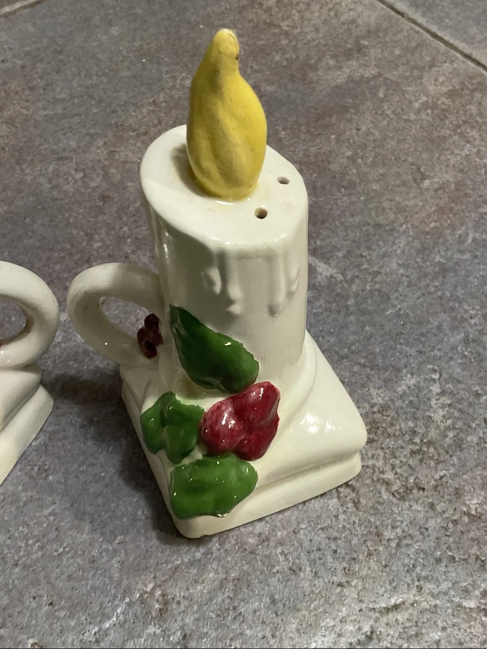 Vintage handmade salt and pepper